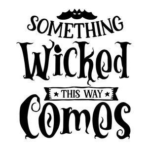 Something wicked this way comes Bats  Halloween vinyl decal sticker 2.6x3